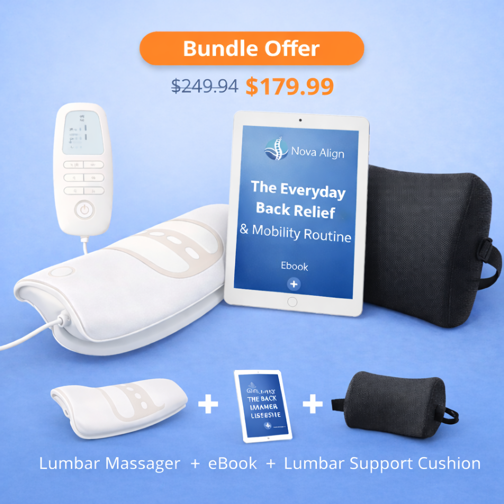 Lumbar Massager With Red Light Heat Therapy